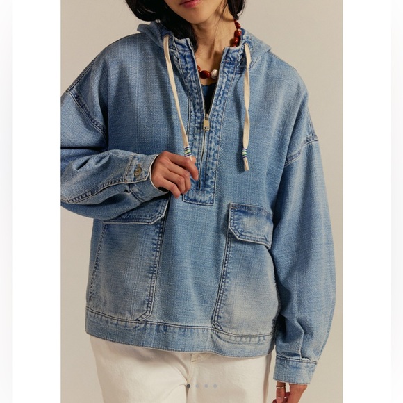 We The Free Casey Denim Pullover - Picture 3 of 6